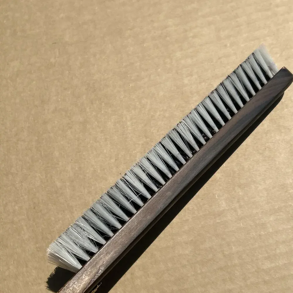 Vintage Japan Wooden Clothes Brush Warrior Emblem Valet Garment Brush 16”